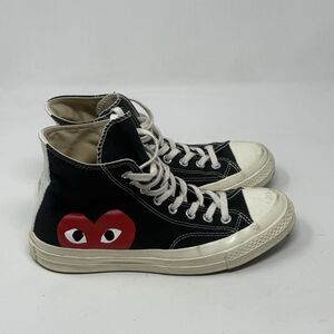 Converse Chuck Taylor Comme des Garcons Play Mens 7 Womens 9 Black High Top